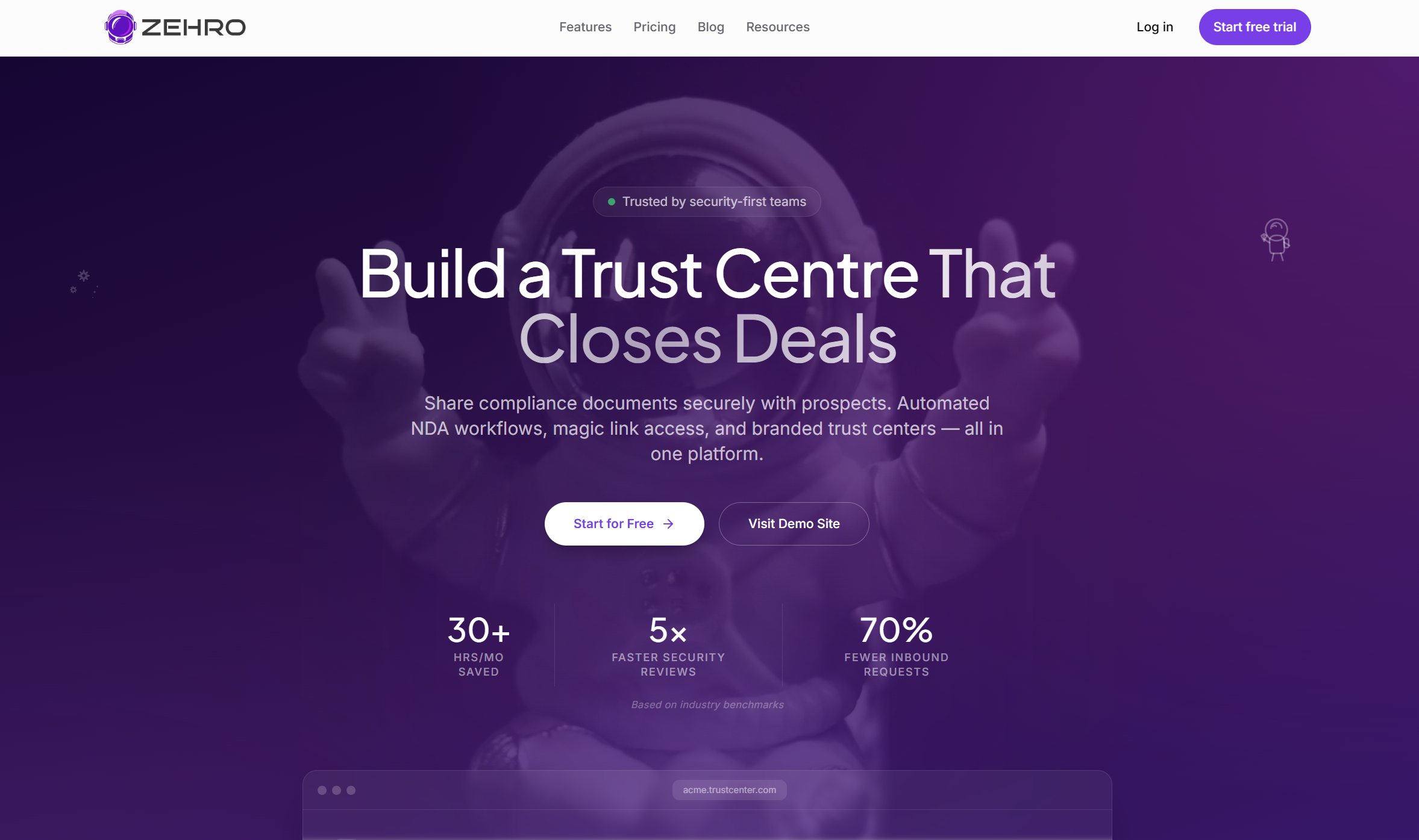 ZEHRO product screenshot